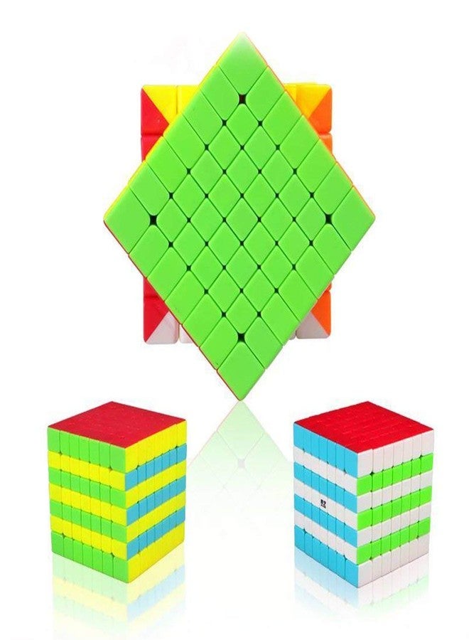 QWICK CLICK Kid Bright & Colorful 7X7X7 High Speed Stickerless Puzzle Cube | Classroom Professional 7X7X7 Cube Stickerless Speed Cube Magic 1 Cube Puzzle - Image 2